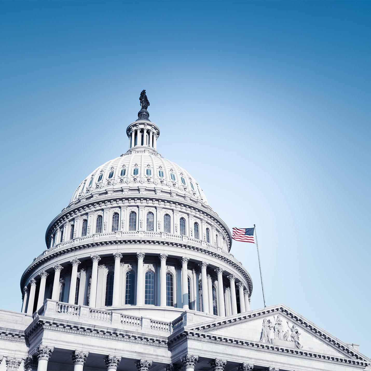 Capitol building on a sunny day
